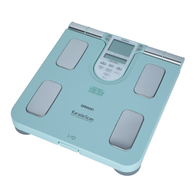 Analyzátor stavby lidského těla OMRON BF 511, tyrkysový