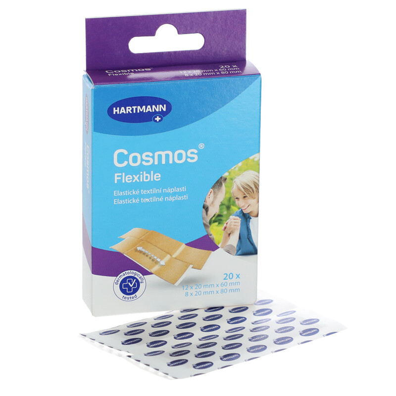 Cosmos Flexible pružná náplast na rány, 20 ks