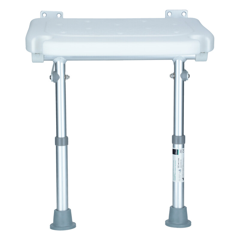 Nástěnná sklopná sedačka s nožkami