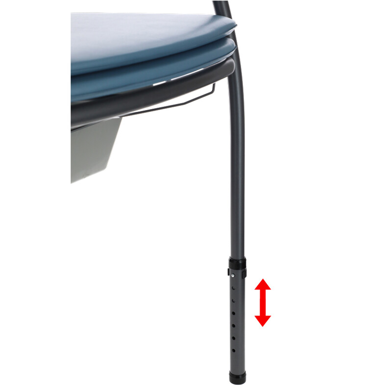 Toaletní židle s širším sedem