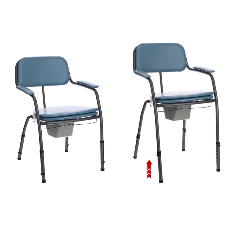 Toaletní židle s širším sedem