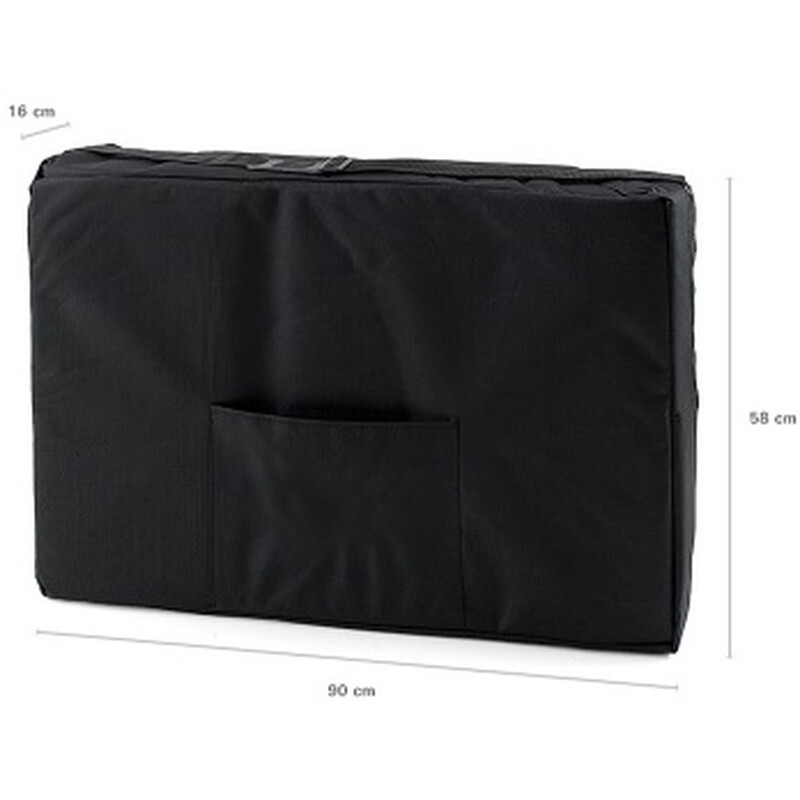 Dřevěné masážní lehátko, modré