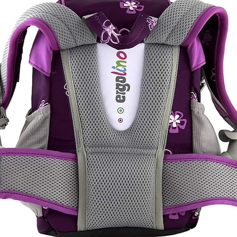 Taška pro předškoláka Ergobag mini -  purpurová károvaná
