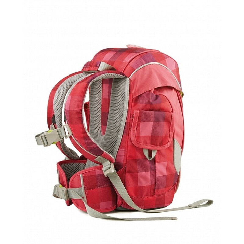 Taška pro předškoláka Ergobag mini -  purpurová károvaná
