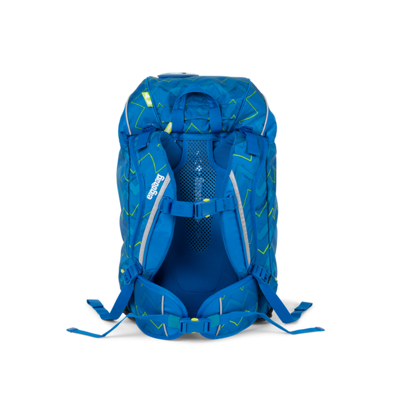 Školní taška Prime - modro-zelený ZigZag