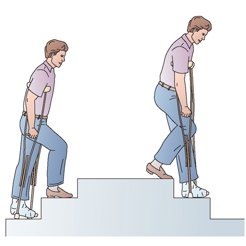 Dřevěná podpažní berle - extra velká ( 132 - 146 cm )