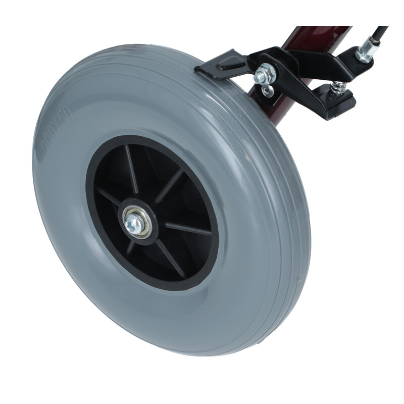 Odlehčené pojízdné chodítko UNIZDRAV, bordó