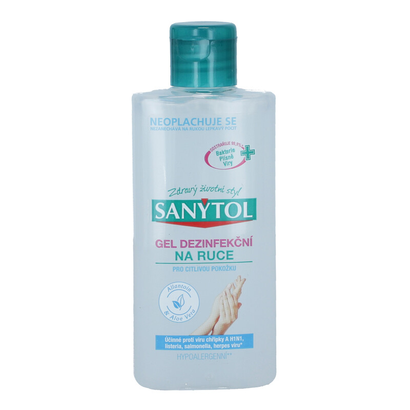 Bezoplachový dezinfekční gel na ruce SANYTOL, 75 ml