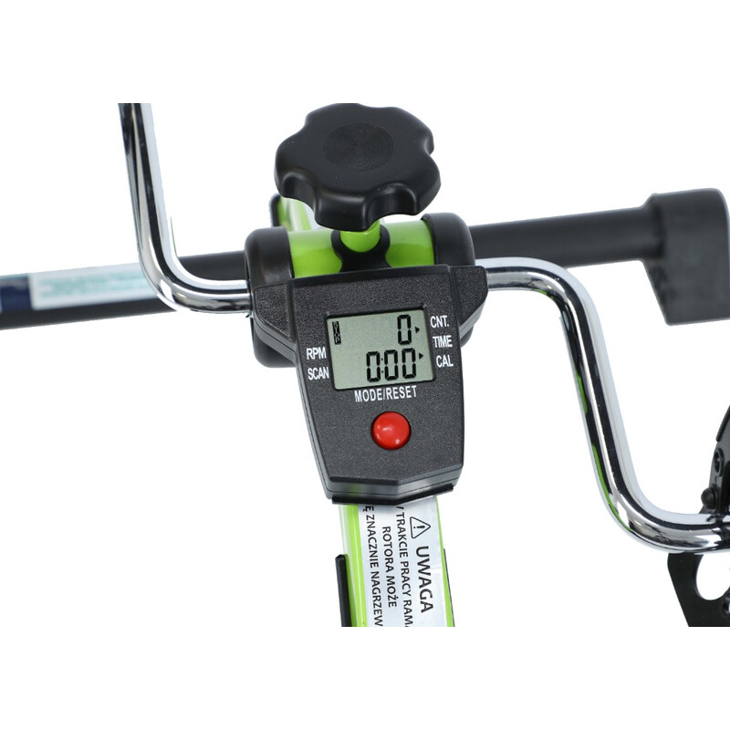 Šlapací trenažér s počítadlem, zelený