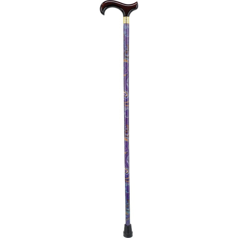 Dřevěná vycházková hůl - ozdobná (91 cm)