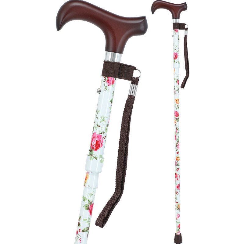Skládací hůl s poutkem Roses
