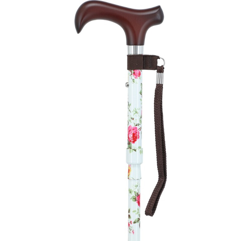 Skládací hůl s poutkem Roses
