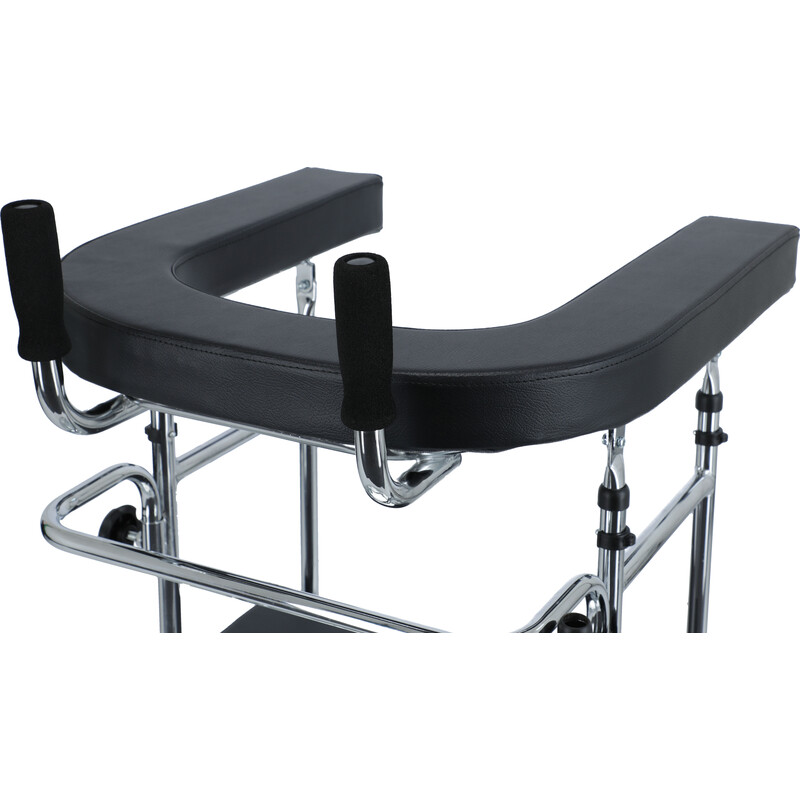 Pojízdné chodítko s opěrnou plochou a sedadlem