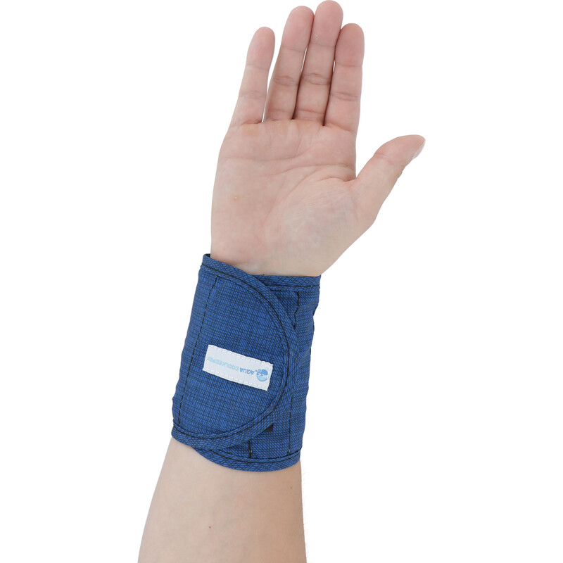 Chladící šátek na zápěstí, modrý