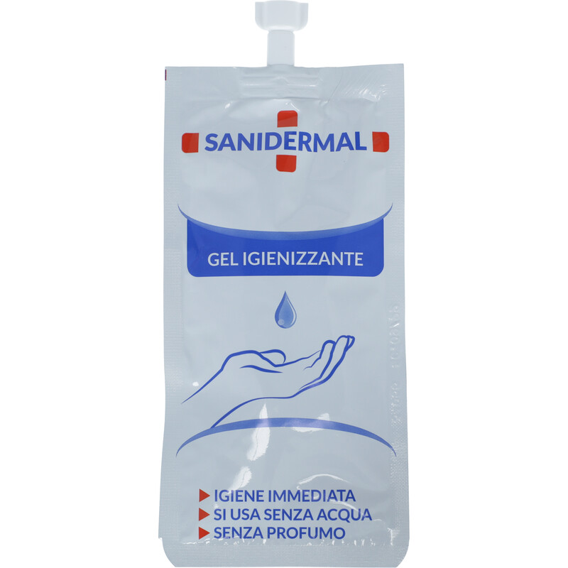 Kapesní antibakteriální gel do kabelky Sanidermal, 30 ml