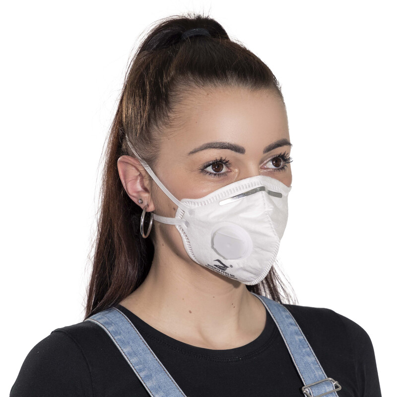 Respirátor FFP3 s filtrem, bílý