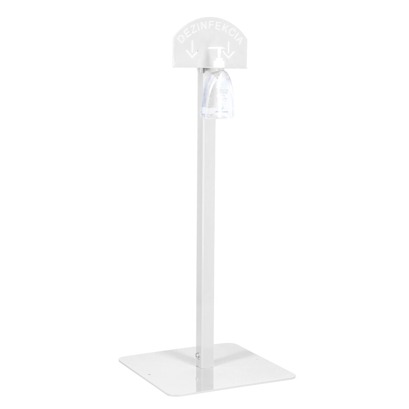 Stojan bílý na dezinfekci rukou s dezinfekčním gelem Me Too, 500 ml