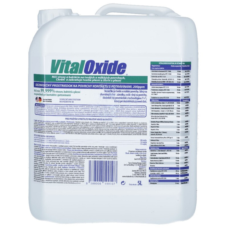 Dezinfekční přípravek Vital Oxide