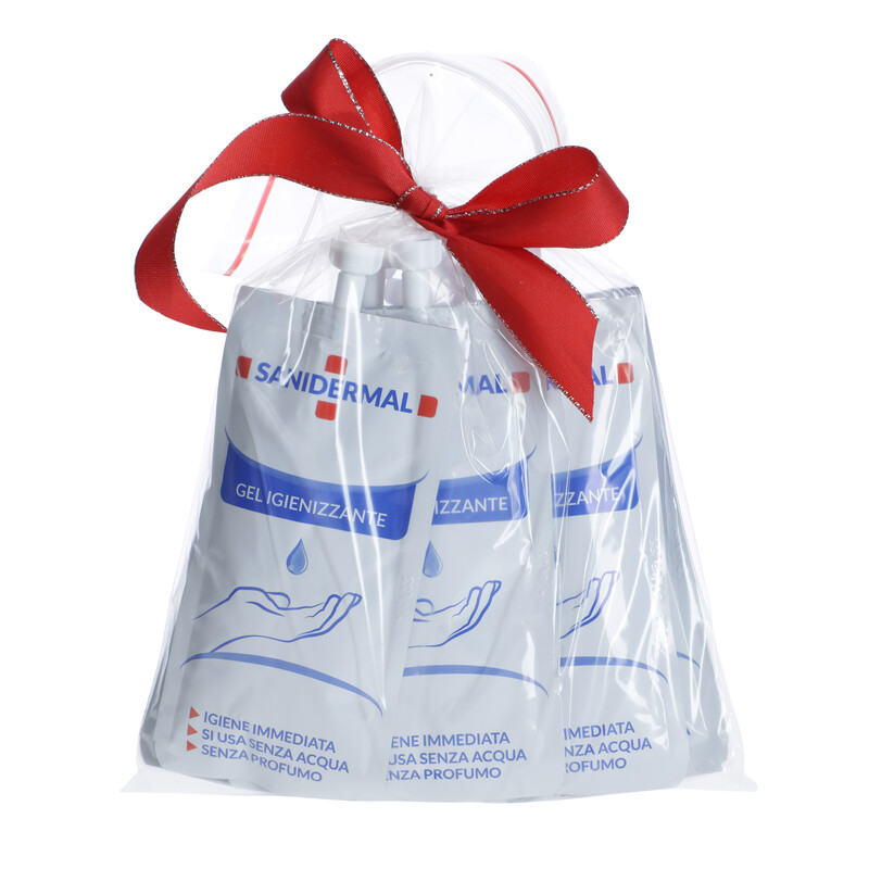 Kapesní antibakteriální gel do kabelky Sanidermal, 30 ml - 9 + 1 ZDARMA