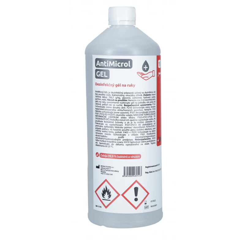 Dezinfekční gel na ruce AntiMicrol GEL