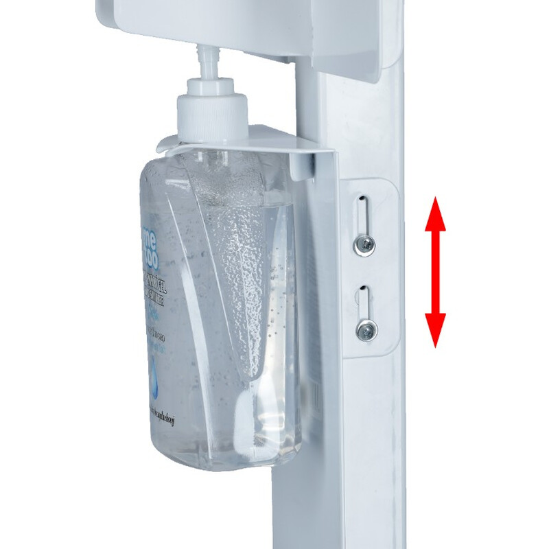 Stojan bílý na dezinfekci rukou s dezinfekčním gelem Me Too, 500 ml