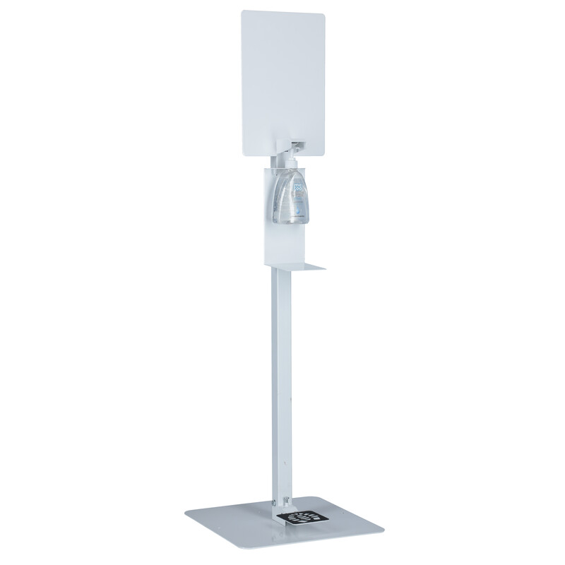 Stojan bílý na dezinfekci rukou s dezinfekčním gelem Me Too, 500 ml