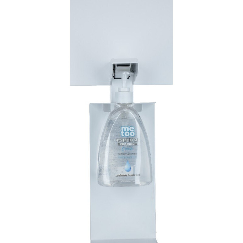 Stojan bílý na dezinfekci rukou s dezinfekčním gelem Me Too, 500 ml