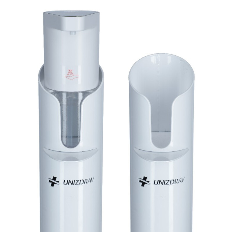 Automatický dávkovač dezinfekce se stojanem UNIZDRAV, bílý