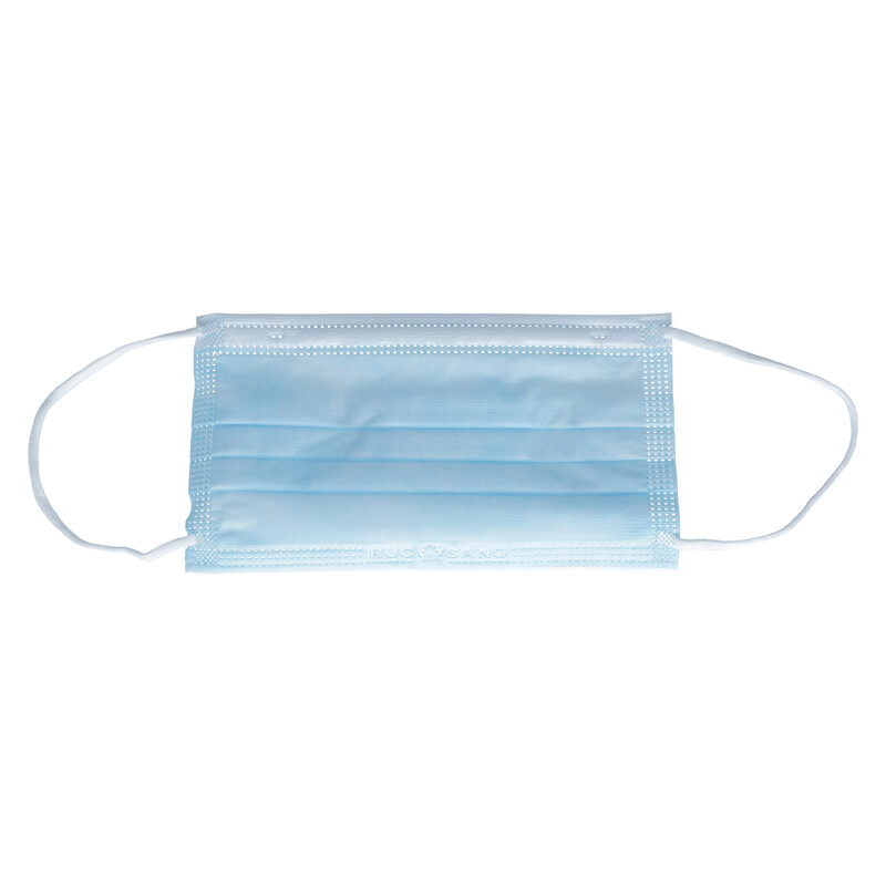 Čtyřvrstvá rouška na tvář s gumičkou - chirurgická, 10 ks
