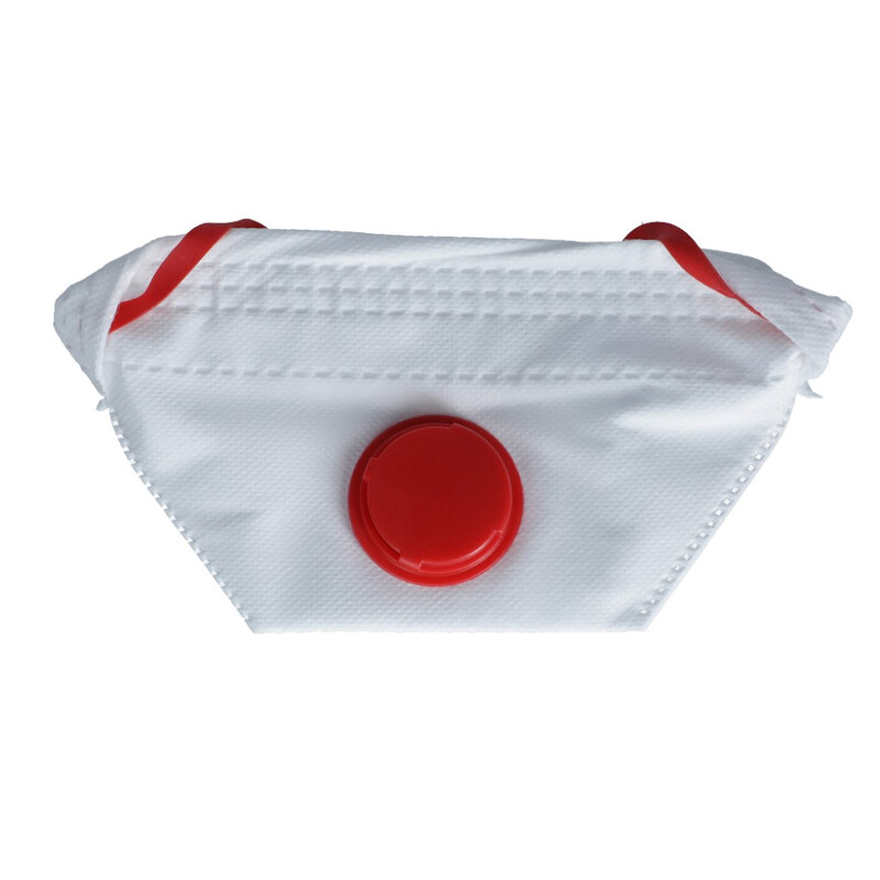 Respirátor FFP3 s filtrem, červené gumičky