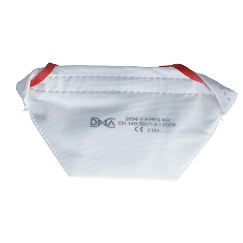 Respirátor FFP3 s filtrem, červené gumičky