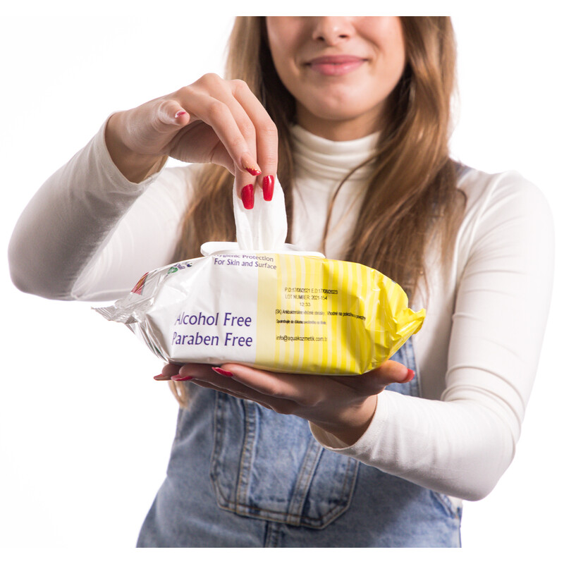 Antibakteriální vlhčené ubrousky Fresh Detox, 120 ks