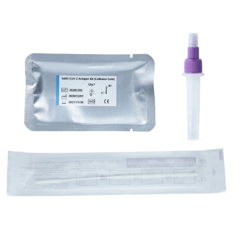 Antigenní certifikovaný výterový test na COVID-19, 1 ks