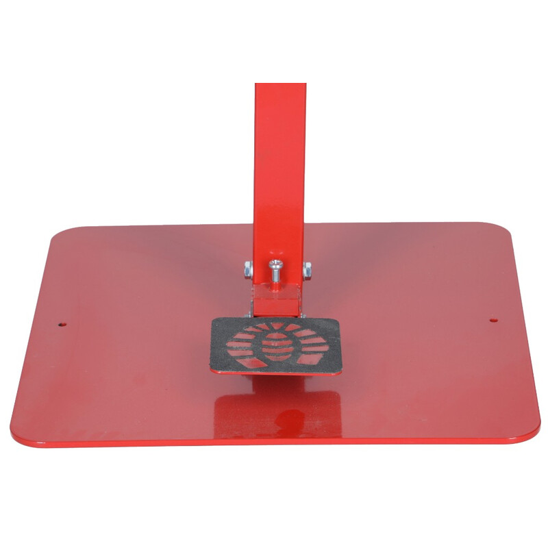 Stojan červený na dezinfekci rukou, bez dezinfekce, 110 cm