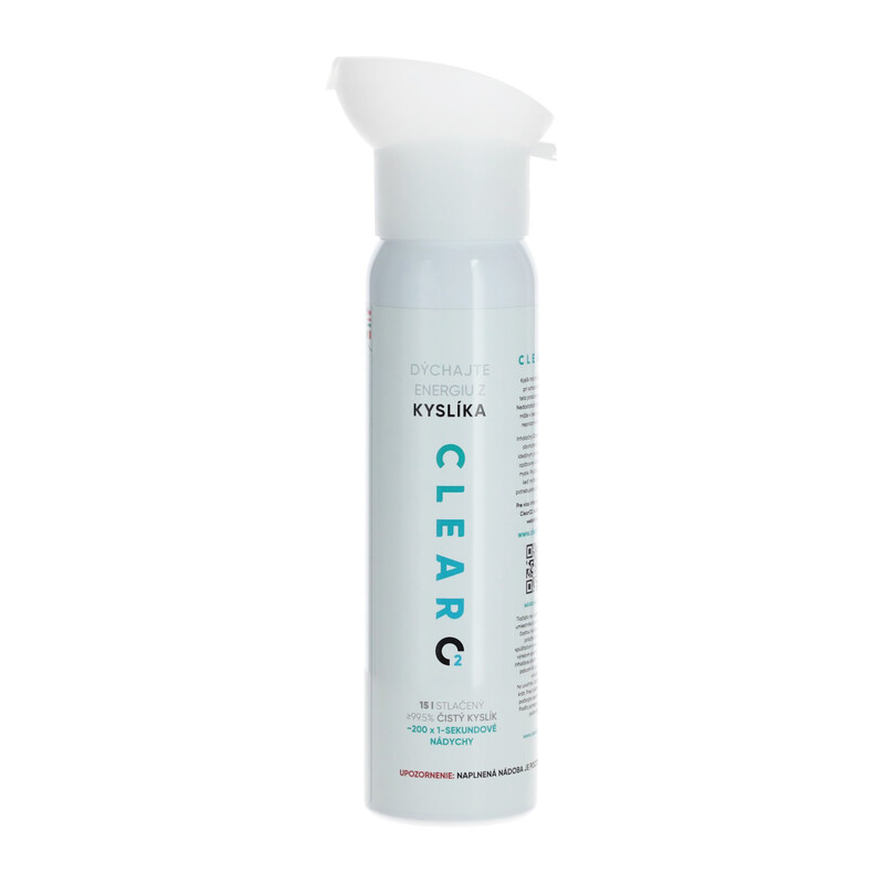 Kyslíková láhev s náustkem ClearO2 Oxygen, 15 l