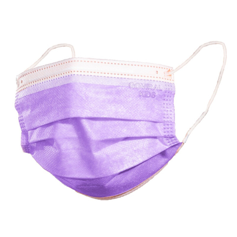 Dětská rouška na tvář s gumičkou barevná, 10 ks