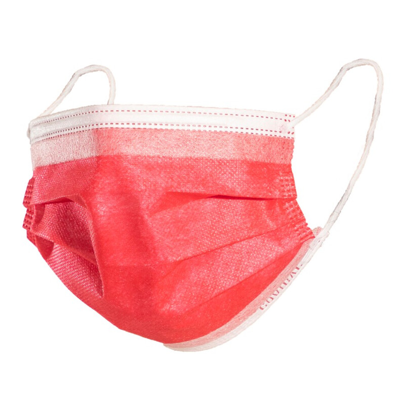 Rouška na tvář s gumičkou – chirurgická barevná, 10 ks