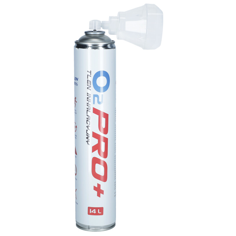 Přenosná kyslíková láhev s kyslíkovou maskou O2 OxyPro+, 14 l