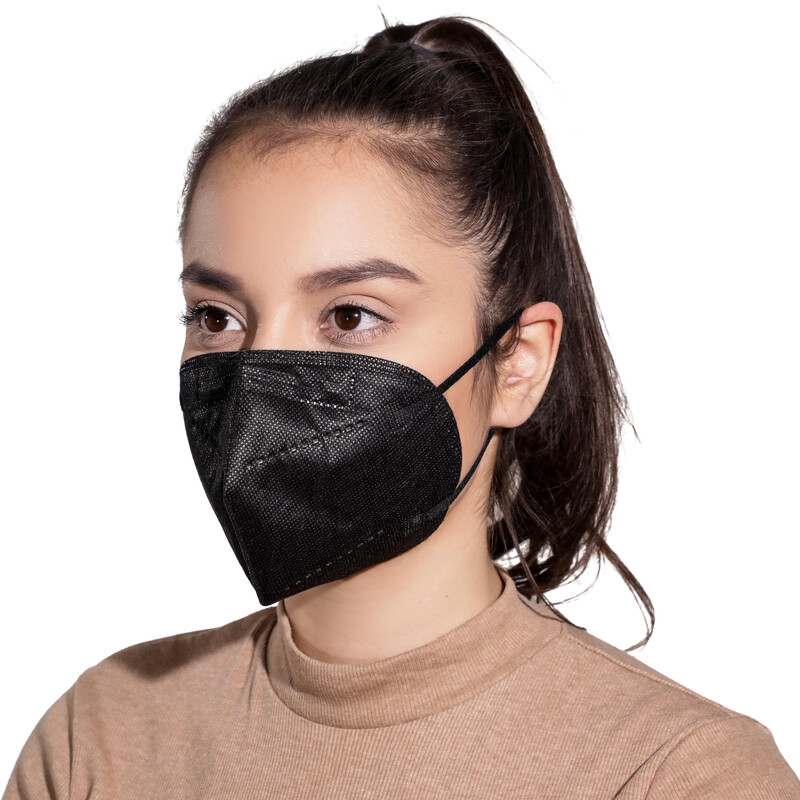 Respirátor FFP2 bez výdechového ventilu, černý