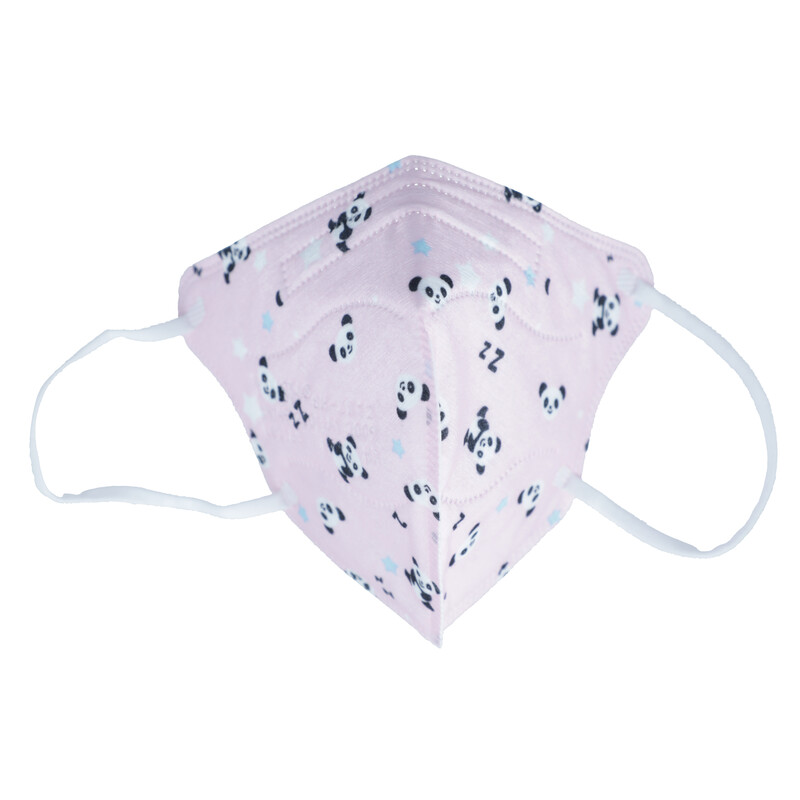 Dětský respirátor FFP2 bez výdechového ventilu, růžový