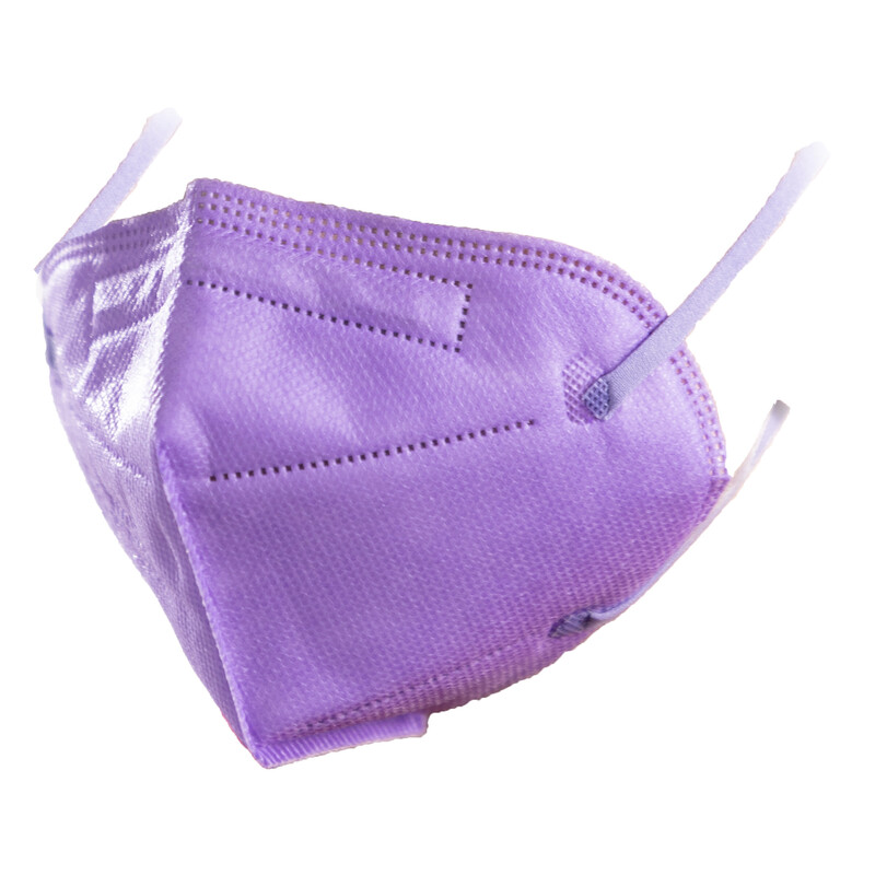 Dětský respirátor FFP2 bez výdechového ventilu, fialový