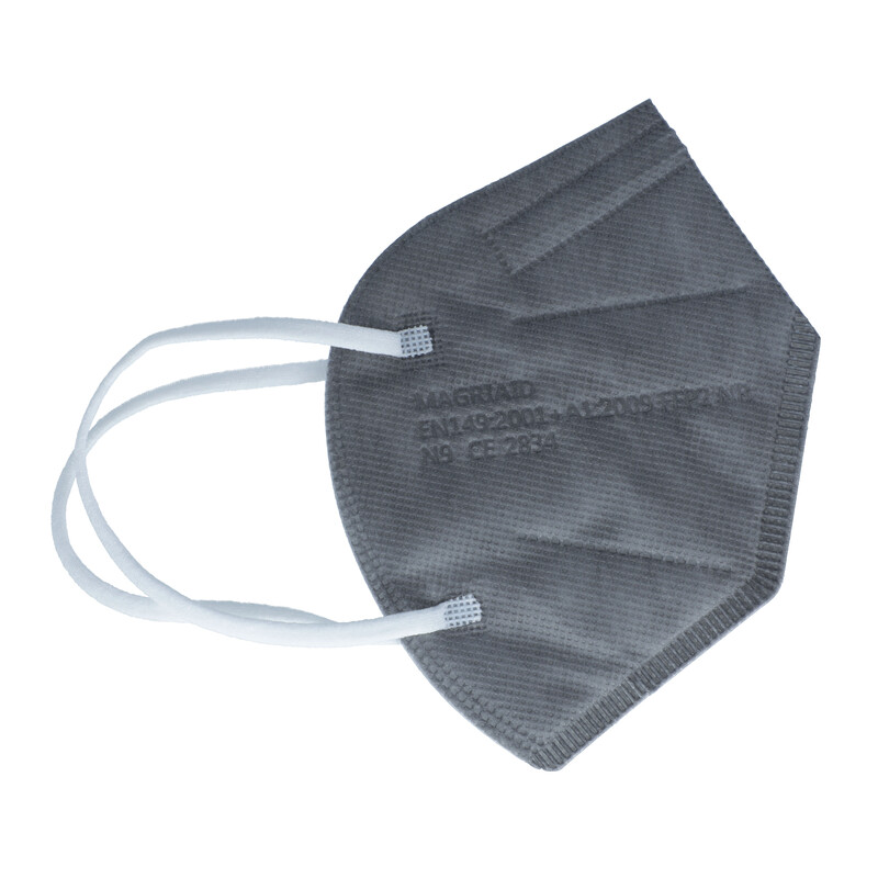 Detský respirátor FFP2 bez výdychového ventilu, šedý