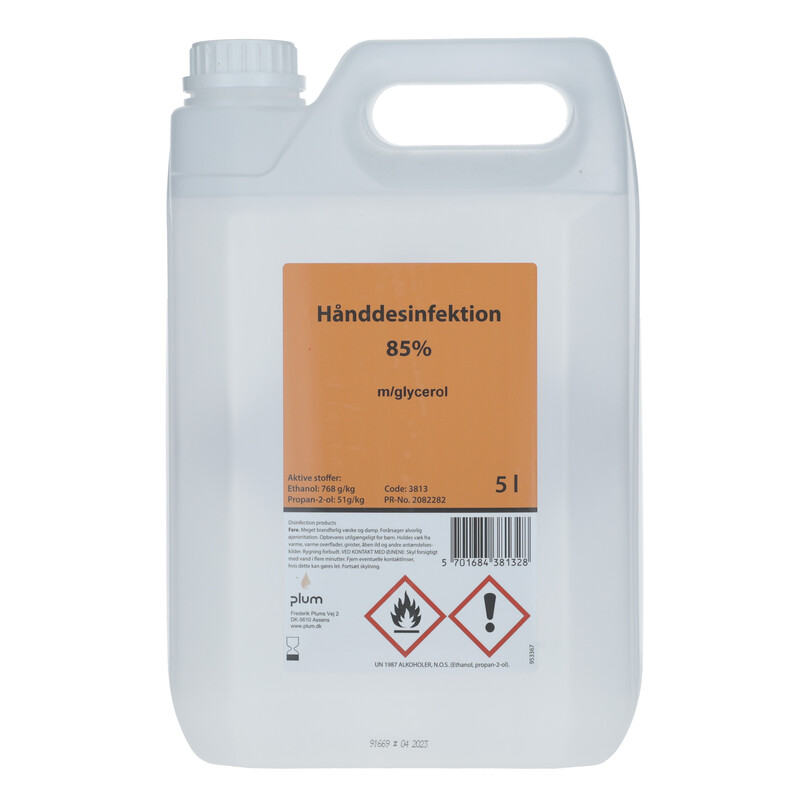 Tekutá dezinfekce na ruce Plum, 5 l