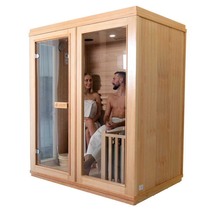 Finská sauna pro 2 - 3 lidi se saunovými kamny