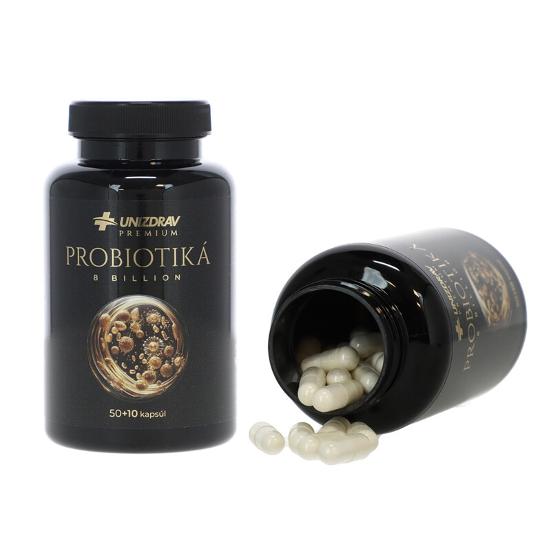 Probiotika 8 bilion UNIZDRAV, 50 + 10 kapslí zdarma