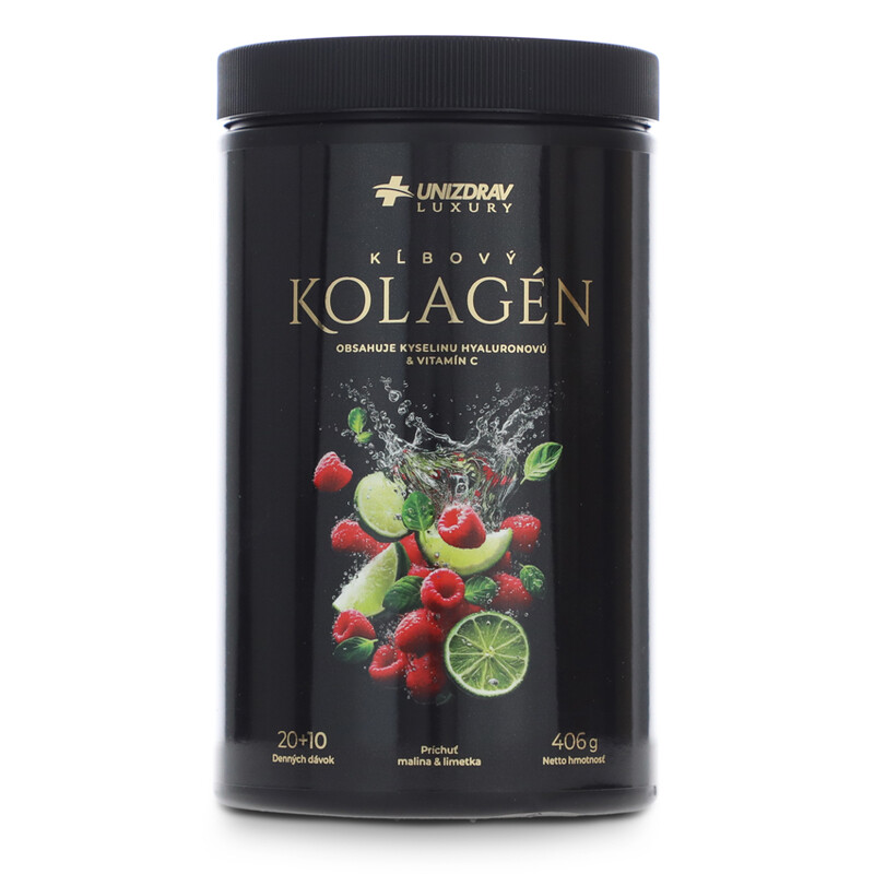 Kloubový kolagen UNIZDRAV malina & limetka, 20 + 10 dávek zdarma