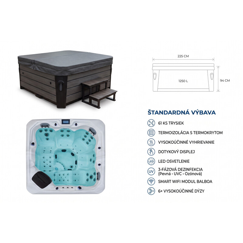 SMART vířivka UniSPA Max SUNRANS SR805A