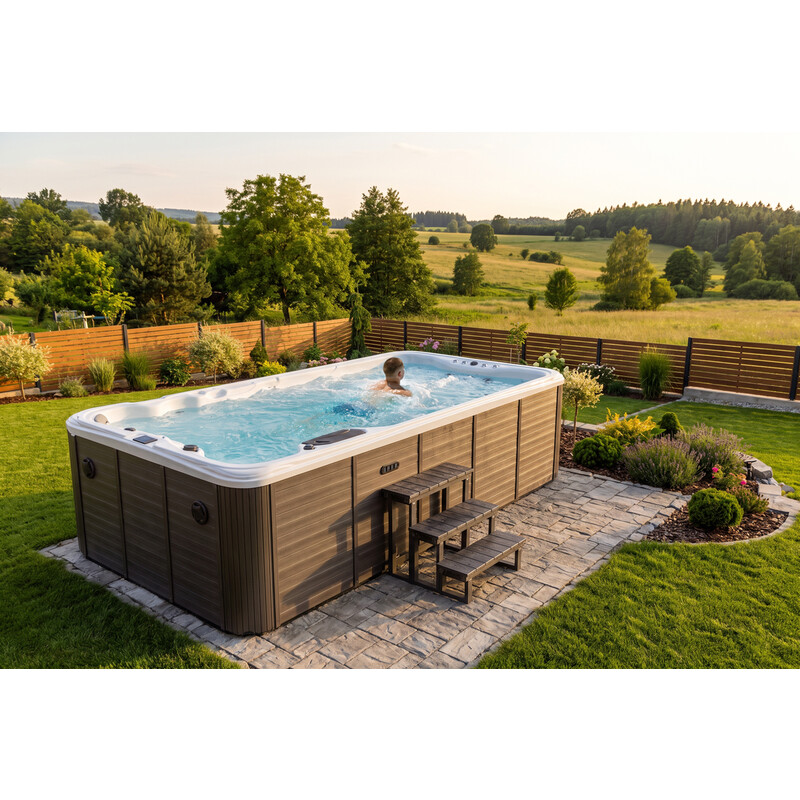 SwimSpa LUX SUNRANS SR853 s protiproudem a technologií Balboa