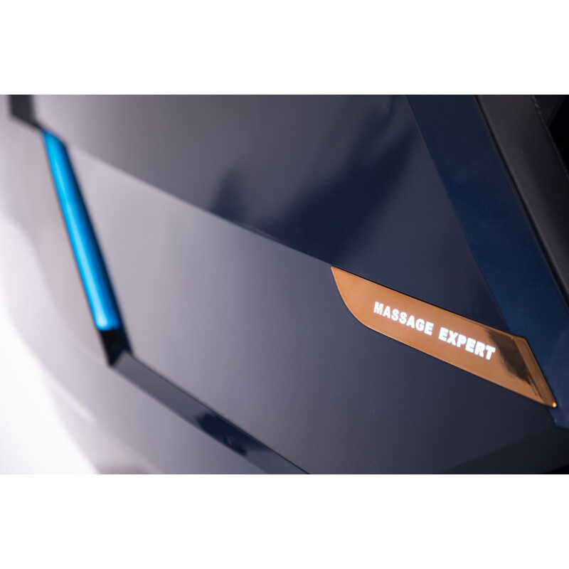 Masážní elektrické křeslo LUX 4D MASSAGER, modrozlaté