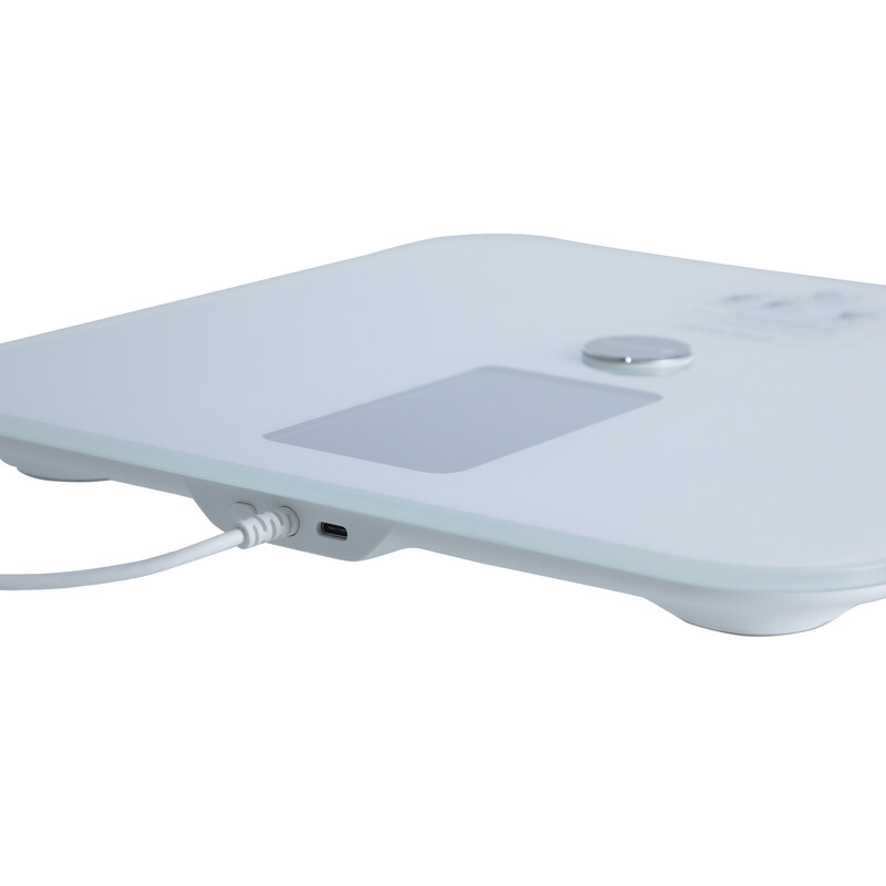 Profesionální SMART váha s funkcí analýzy těla + mobilní aplikace, Bluetooth a LED displej